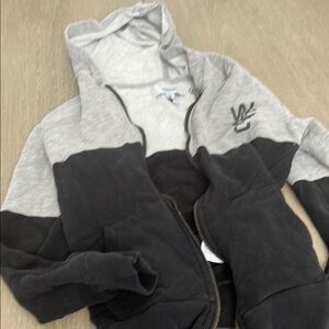 Wesc Gray and Black Kids Hoodie